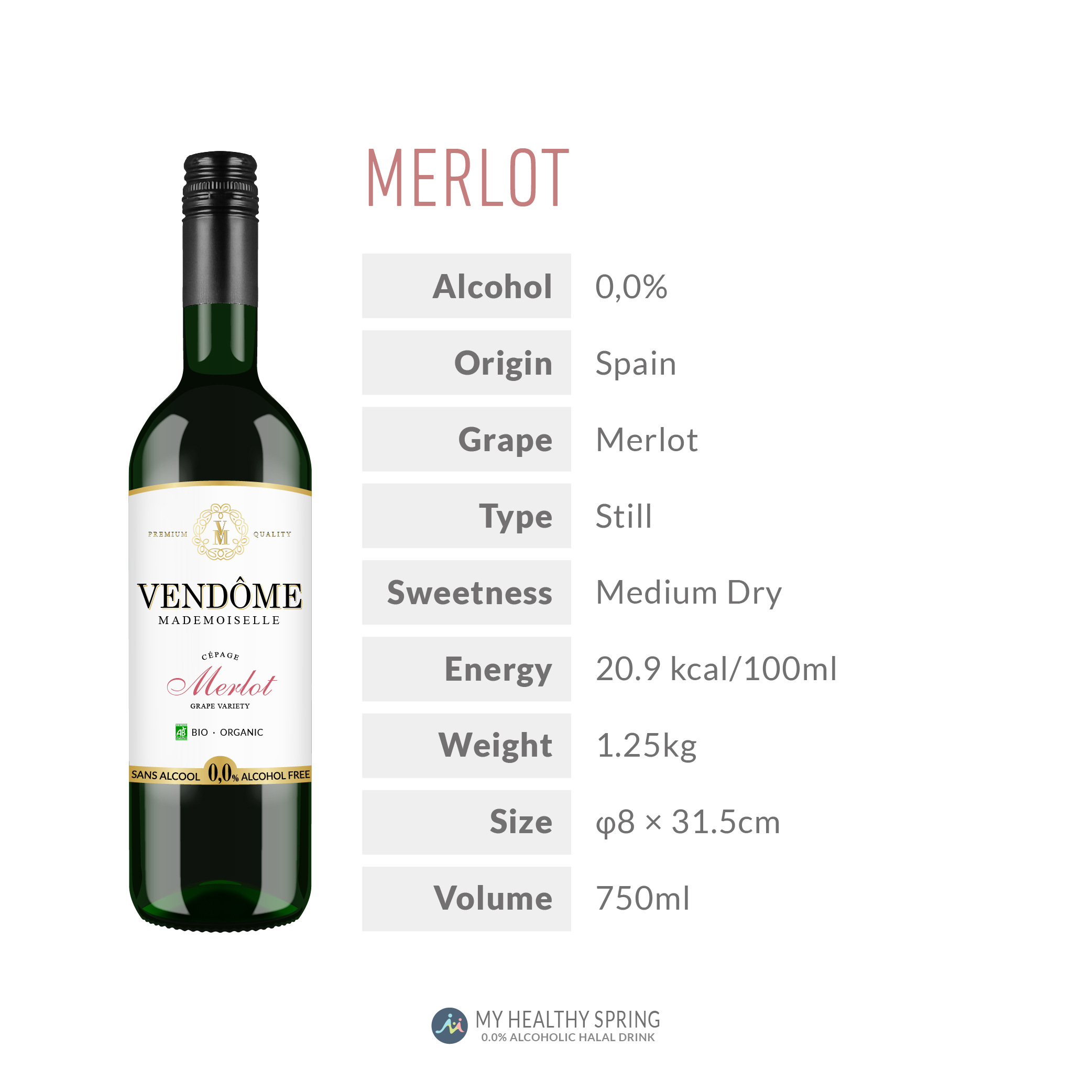 Vendome-organic-merlot-non-alcoholic- wine-v1 Vendome Organic Merlot non-alcoholic beverage imported from Germany