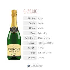 Vendome Organic Sparkling Classic non-alcoholic beverage imported from Germany